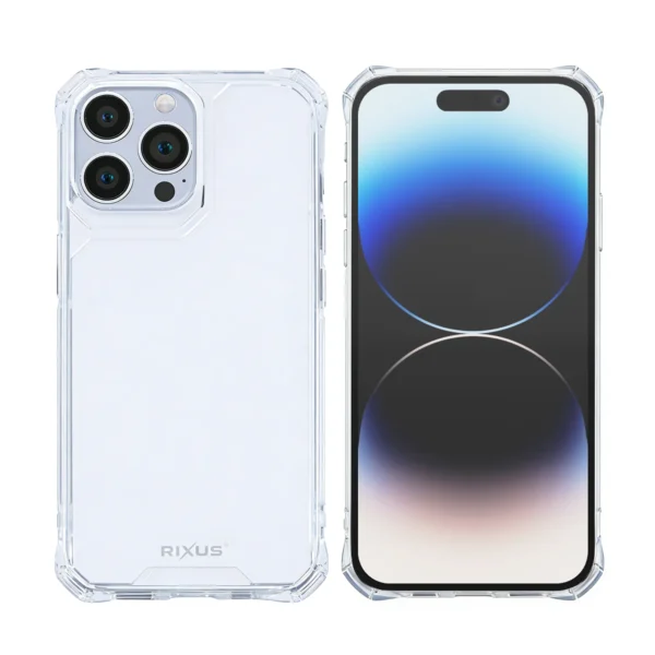 Rixus Armor-X Anti Shock Case For Apple iPhone 14 Pro Max Transparent